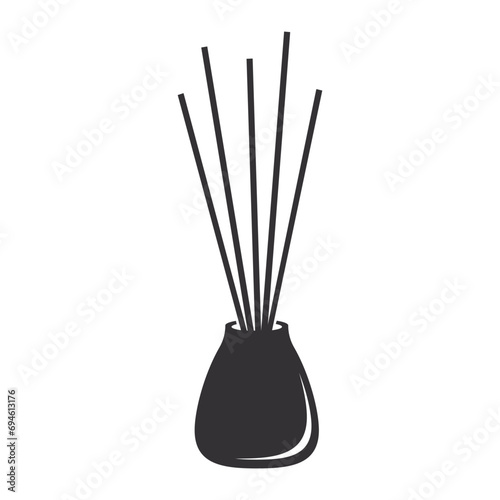 essential perfume logo vector icon illustration