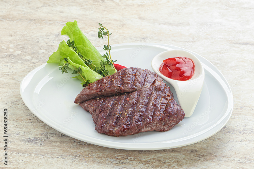 Grilled machete skirt beef steak Grilled machete skirt beef steak