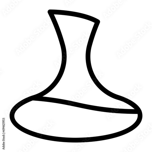 decanter line icon