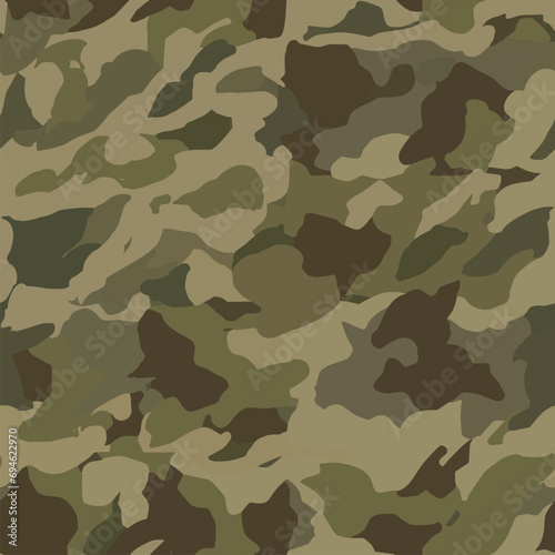 Contemporary Urban Camouflage Vector Military Textile Print, Abstract Army Style Modern Fabric Template