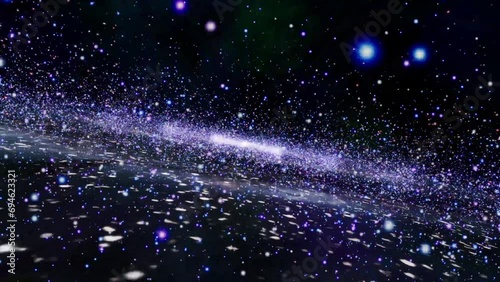 Move to center of galaxy background with camera