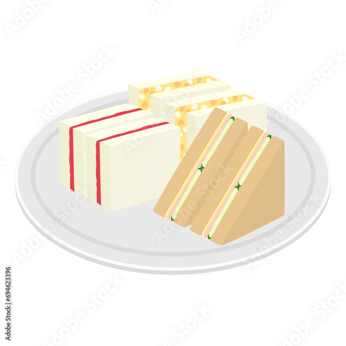 サンドイッチのイラスト