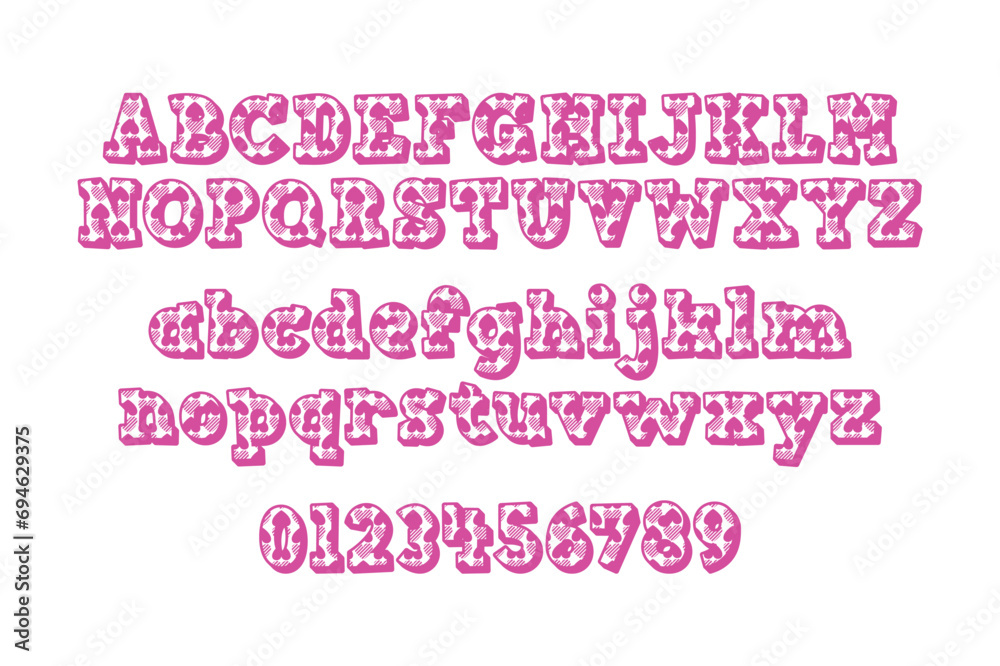 Versatile Collection of Valentine Numbers and Alphabet Letters for Various Uses