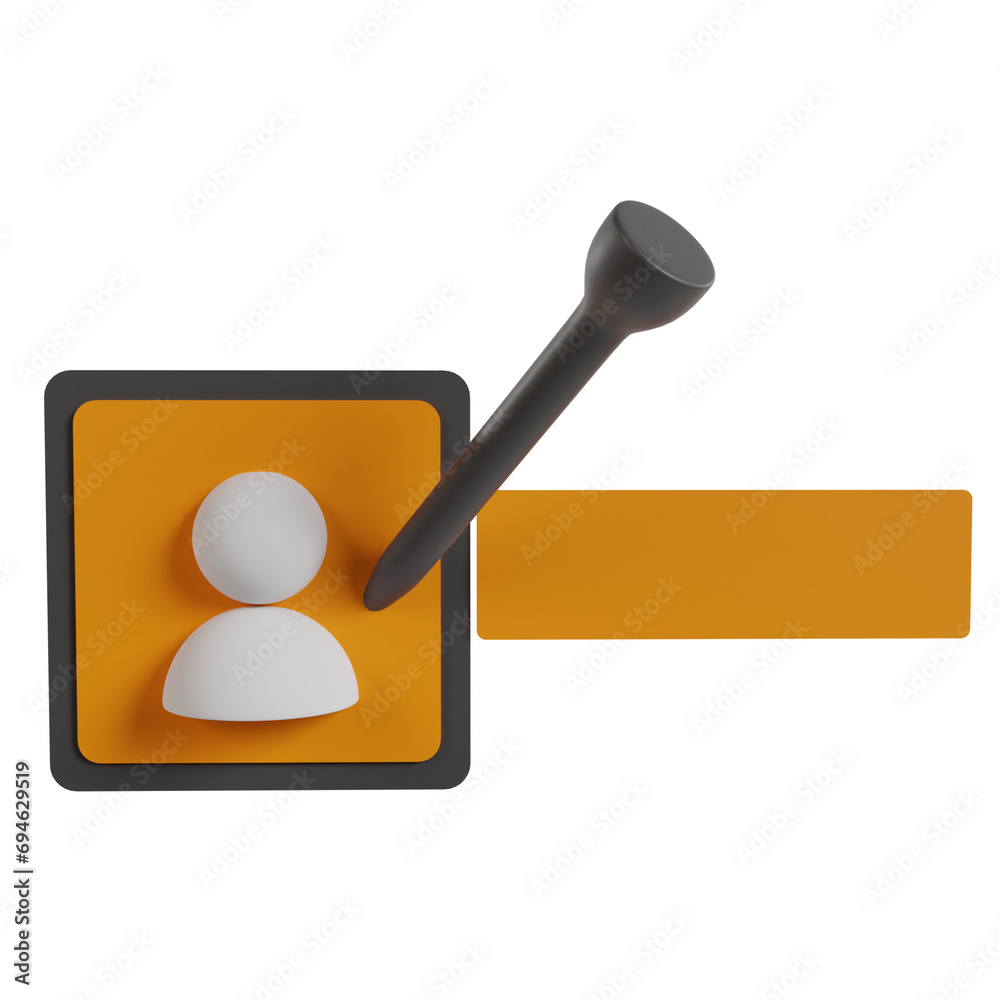 Election democracy 3d icon render clipart Election democracy 3d icon render clipart