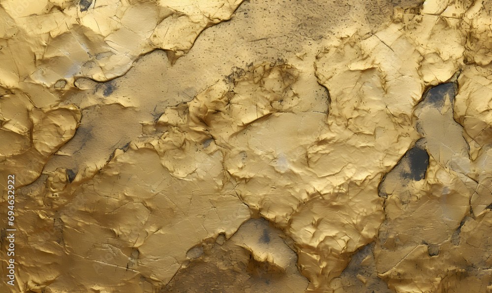 Plain metall gold texture eroded, Generative AI Plain metall gold texture eroded, Generative AI