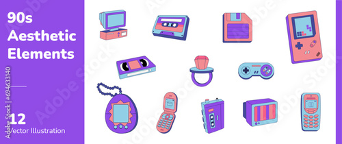 90s Aesthetic Elements