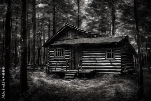 abandoned house in the woods © awais