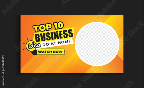 Online Business Success Secrets eye-catching thumbnail design template with strong understanding and creative style