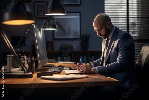 businessman working in office