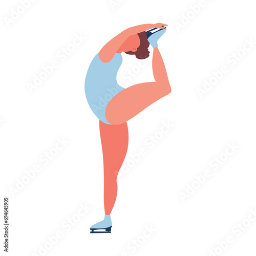winter olympic games woman ice skating