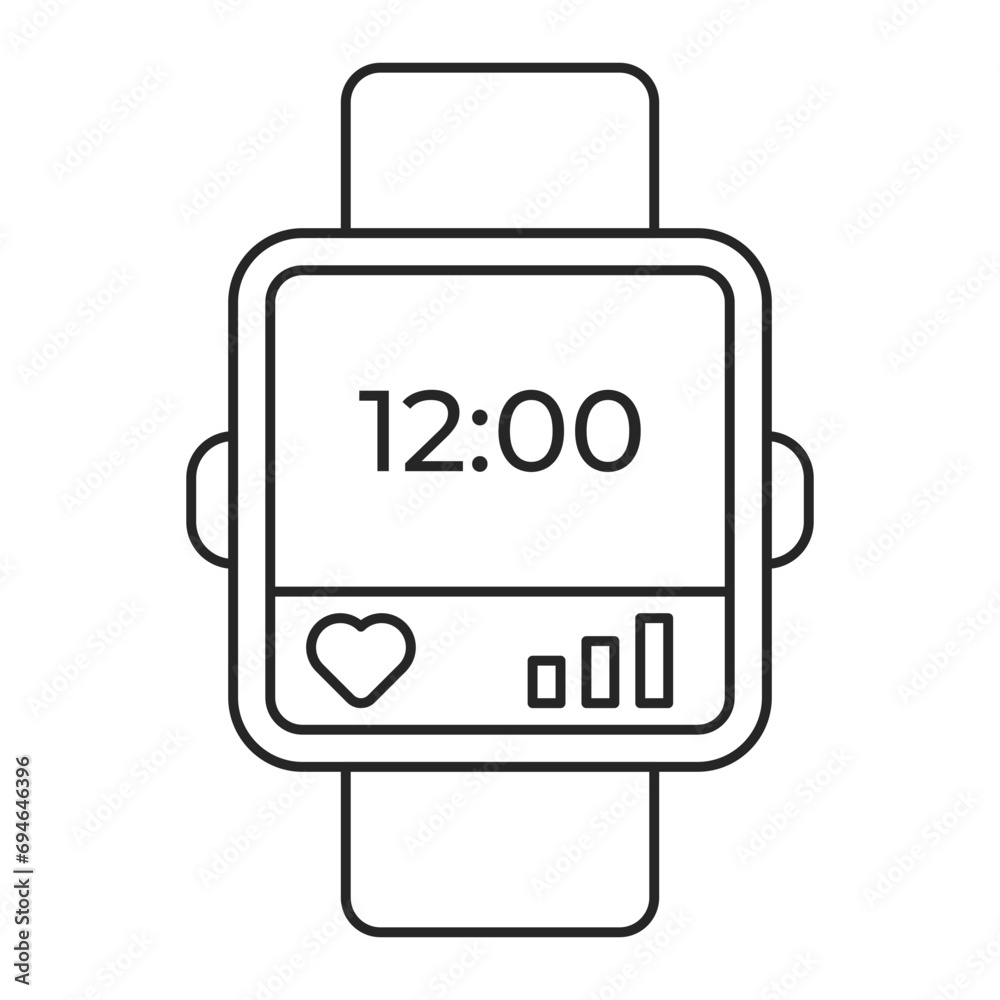 Illustration of Smartwatch Vector Design