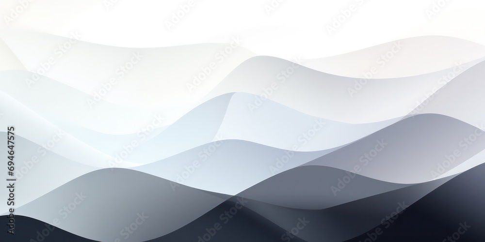 Fototapeta premium Abstract background featuring bright white and black hues, with curve, accentuated by a captivating color gradient ombre effect