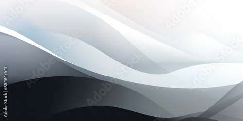 Abstract background featuring bright white and black hues, with curve, accentuated by a captivating color gradient ombre effect