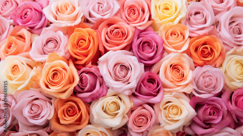 Valentine s day roses with room for text created with Generative AI technology