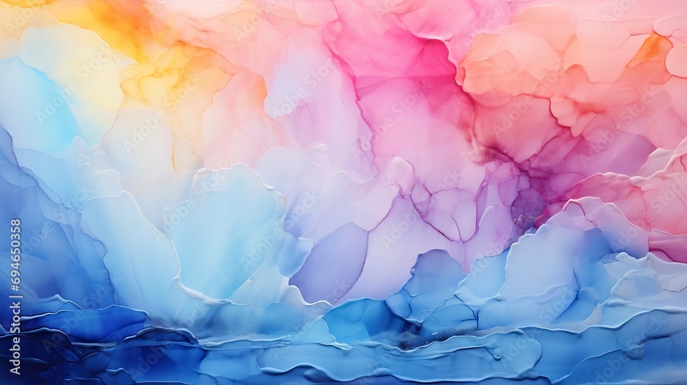 Generative AI : Abstract watercolor marble paint background.