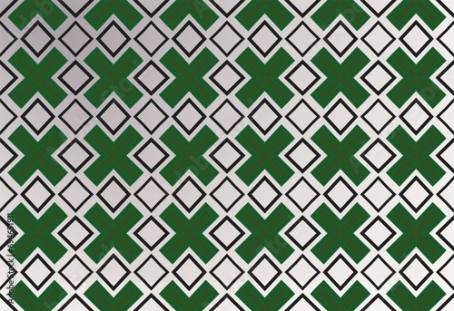 pattern with colorful squares. Seamless pattern with symmetric geometric ornament. Ornamental mosaic texture.   