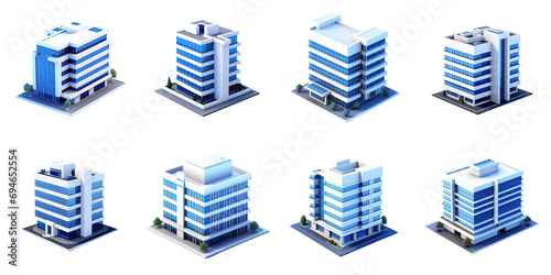 3d Office Building Artificial Intelligence Generative