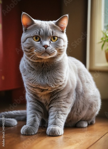 A realistic photo of a British Shorthair Cat
