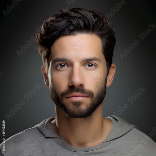 Portrait of a handsome man with healthy and clean look