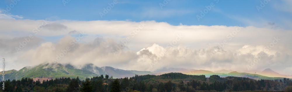 A Rainbow over the Oregon Hills
