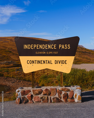 Bild auf Leinwand Independence Pass Continental Divide Colorado