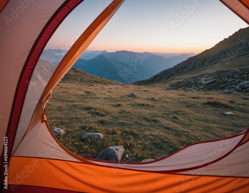 tent on the mountain