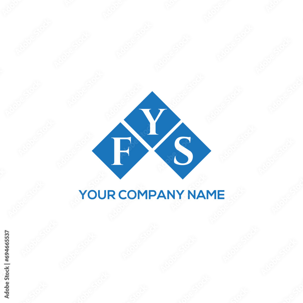 YFS letter logo design on white background. YFS creative initials letter logo concept. YFS letter design.
