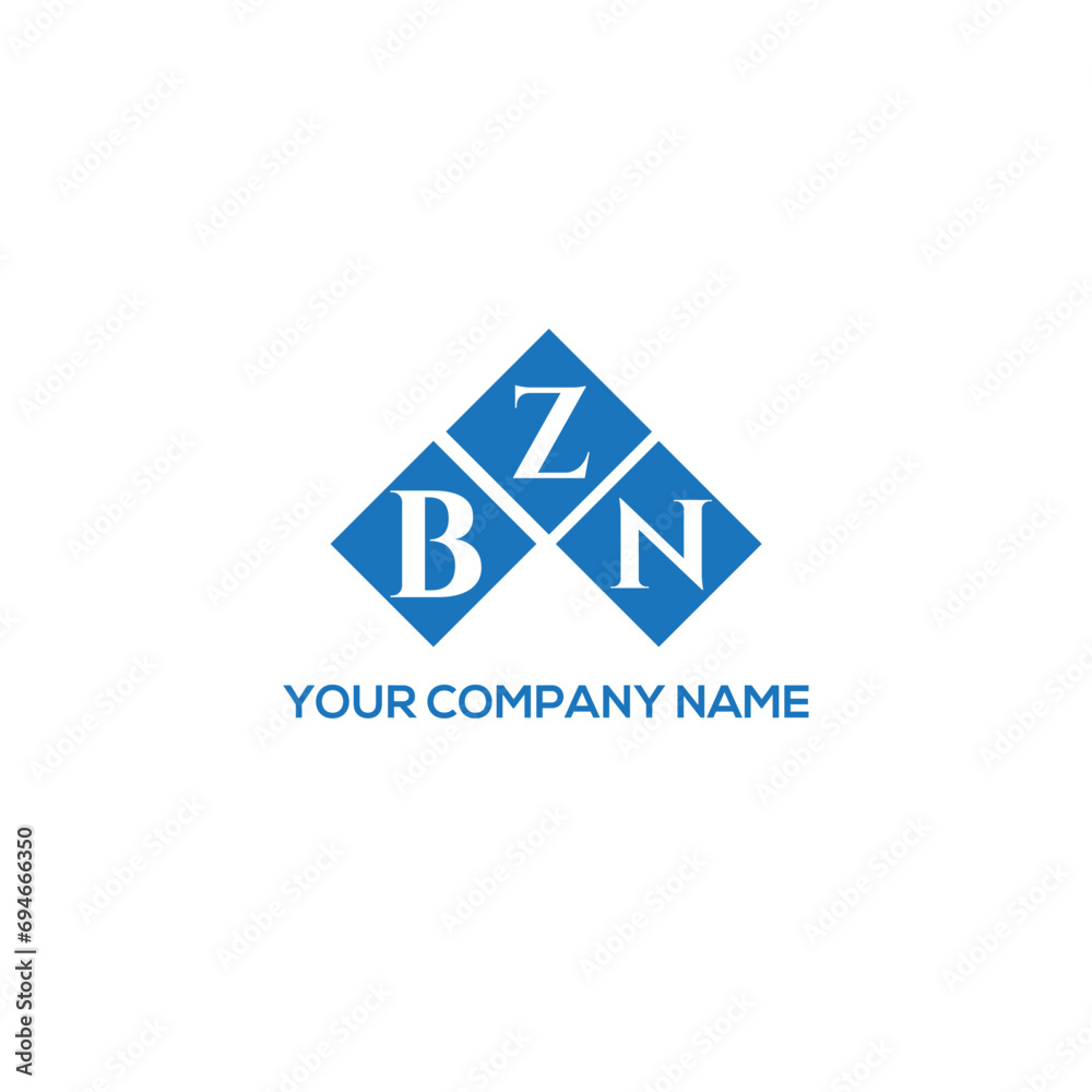 Fototapeta premium ZBN letter logo design on white background. ZBN creative initials letter logo concept. ZBN letter design. 