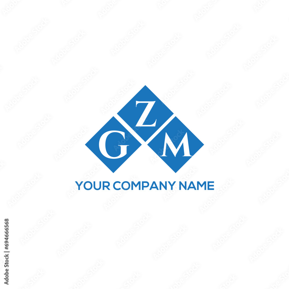 Fototapeta premium ZGM letter logo design on white background. ZGM creative initials letter logo concept. ZGM letter design. 