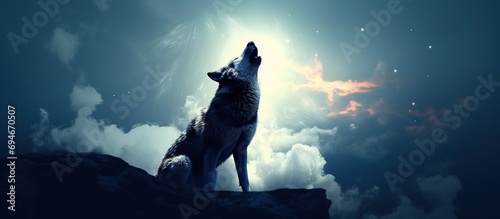 wolves howl in the night
