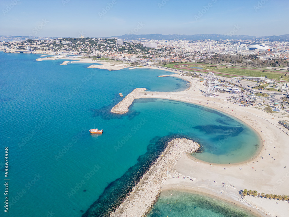 Les plages du Prado à Marseille