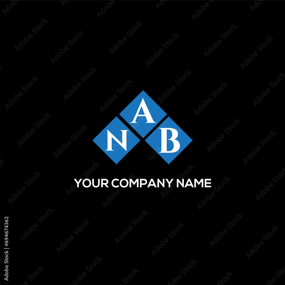 Fototapeta premium NAM letter logo design on white background. NAM creative initials letter logo concept. NAM letter design. 