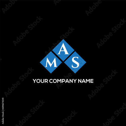 MAS letter logo design on white background. MAS creative initials letter logo concept. MAS letter design.
