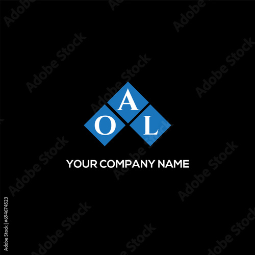 OAL letter logo design on white background. OAL creative initials letter logo concept. OAL letter design.
 photo