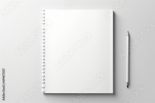Blank page with an elegant 3D mockup