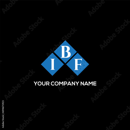 IBF letter logo design on white background. IBF creative initials letter logo concept. IBF letter design.
 photo