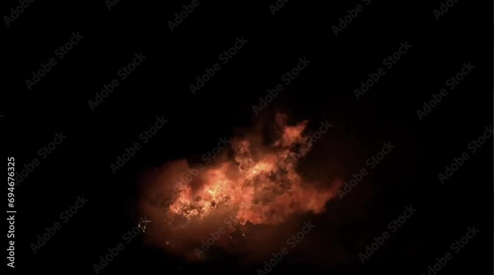 Burning Flames of big fire twisting and twirling upwards