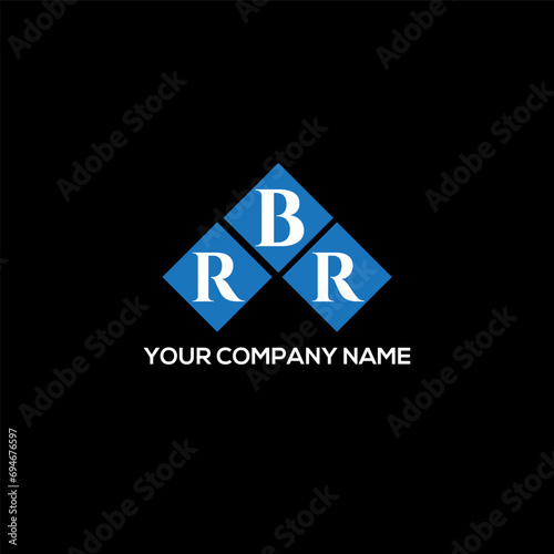RBR letter logo design on white background. RBR creative initials letter logo concept. RBR letter design.
 photo