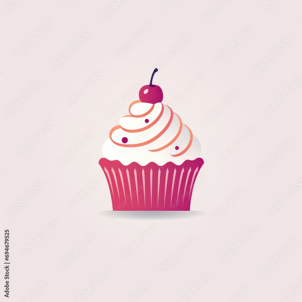 Beautiful cupcake illustration design Beautiful cupcake illustration design