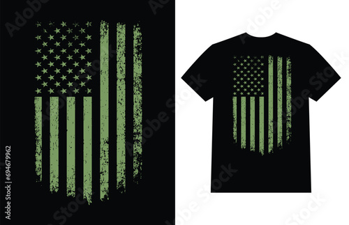 US Army Flag T-Shirt Design