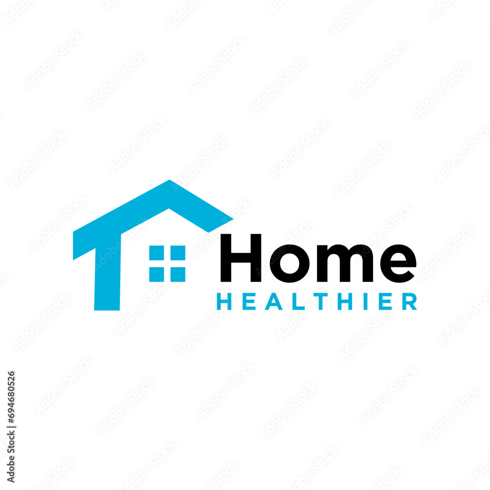 Home Healthier Logo Design Vector Modern 