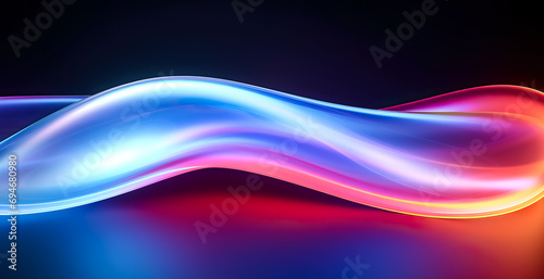 abstract 3d colorful fluid wave shape