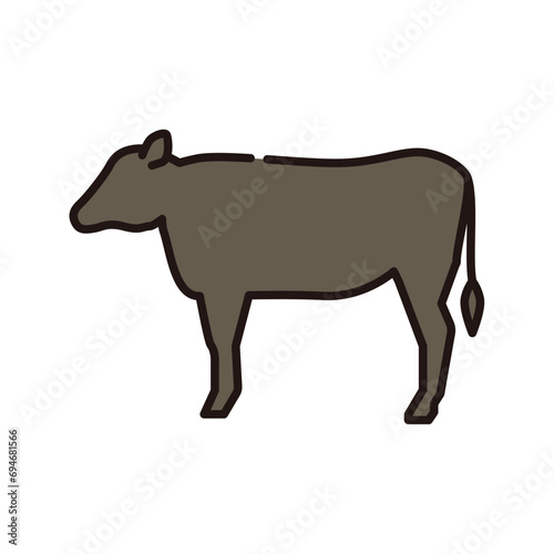 牛　牛肉　精肉　イラスト