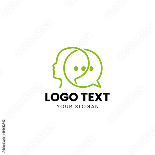 Speech Therapy Logo Design Vector 