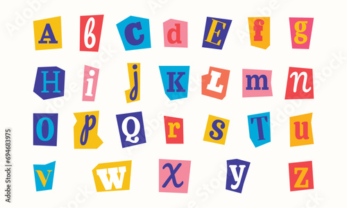 Paper Style Ransom Note Letter