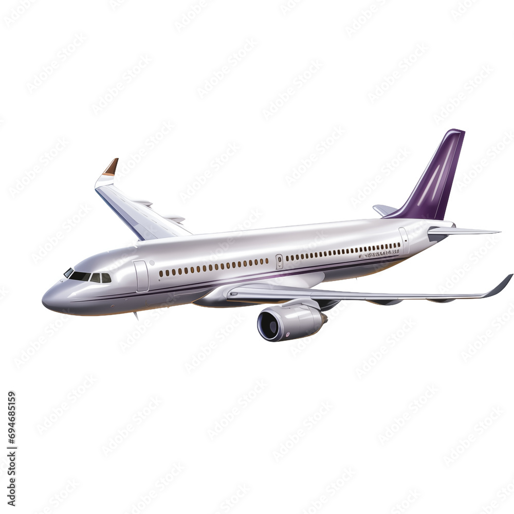 Airplane in the sky isolated on transparent background Airplane in the sky isolated on transparent background
