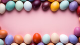 AI art Frame made of colorful eggs　カラフルな卵で作ったフレーム