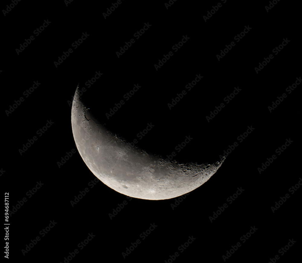 close up on moon with dark background, waxing gibbous close up on moon with dark background, waxing gibbous