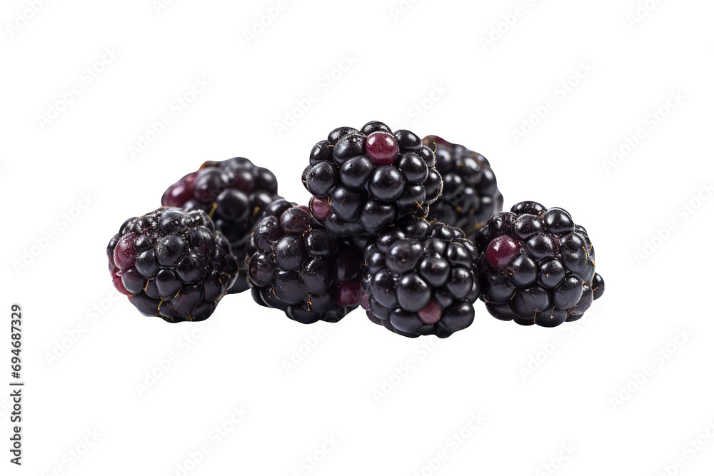 Fresh Blackberries Isolated On transparent Background Fresh Blackberries Isolated On transparent Background
