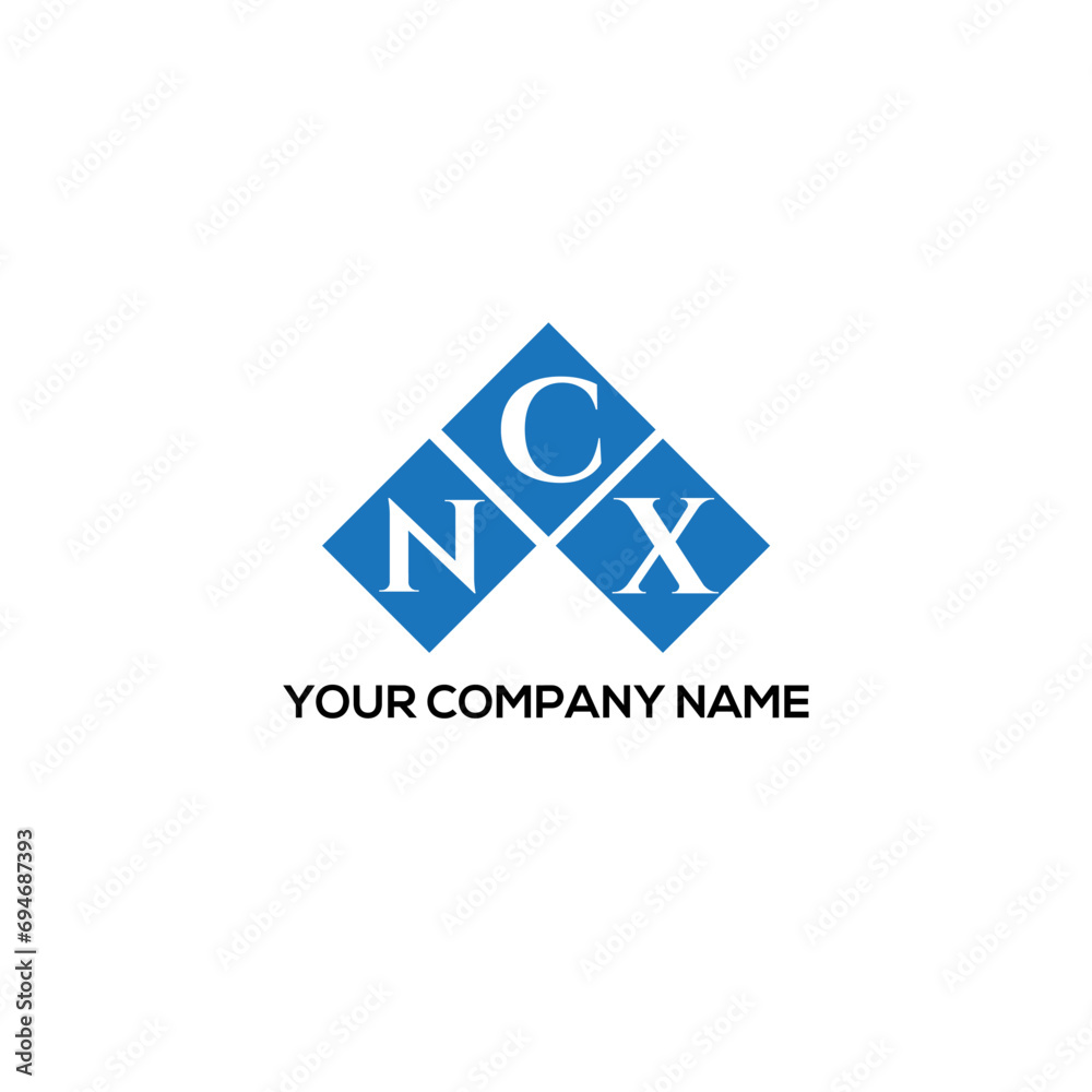 Fototapeta premium CNX letter logo design on white background. CNX creative initials letter logo concept. CNX letter design. 